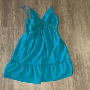 Elegant Teal‎ Sleepwear Dress